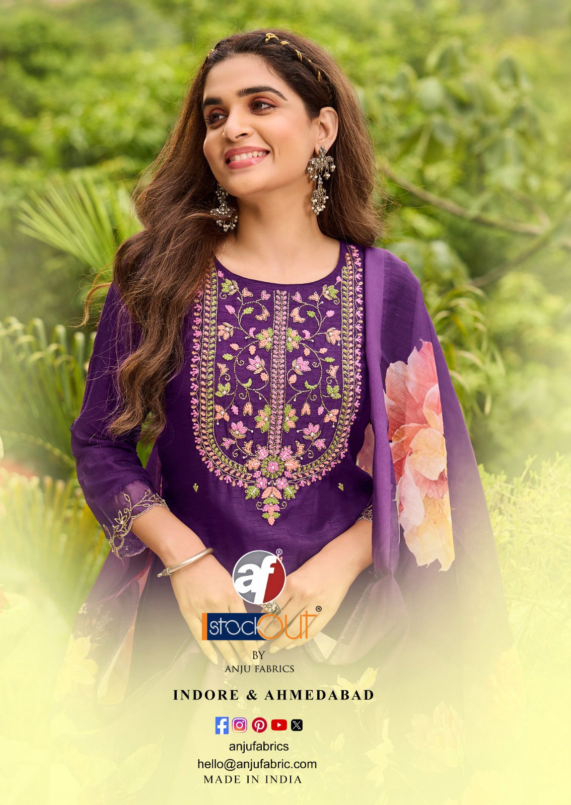 Ghunghat Vol 11 By Af Silk Handwork Designer Kurti With Pant Dupatta Wholesale Online
